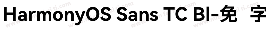 HarmonyOS Sans TC Bl字体转换